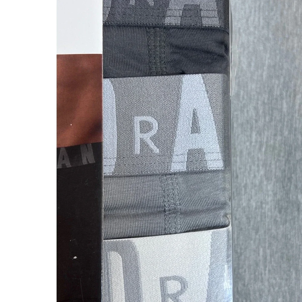 Nike Jordan Flight Modal Boxer Briefs 3 Pack Iron Gray Mens Large JM0621-GAE New